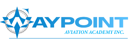 Logo of Way Point Aviation Academy Inc. featuring the company name.