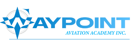 Logo of Way Point Aviation Academy Inc. featuring the company name.